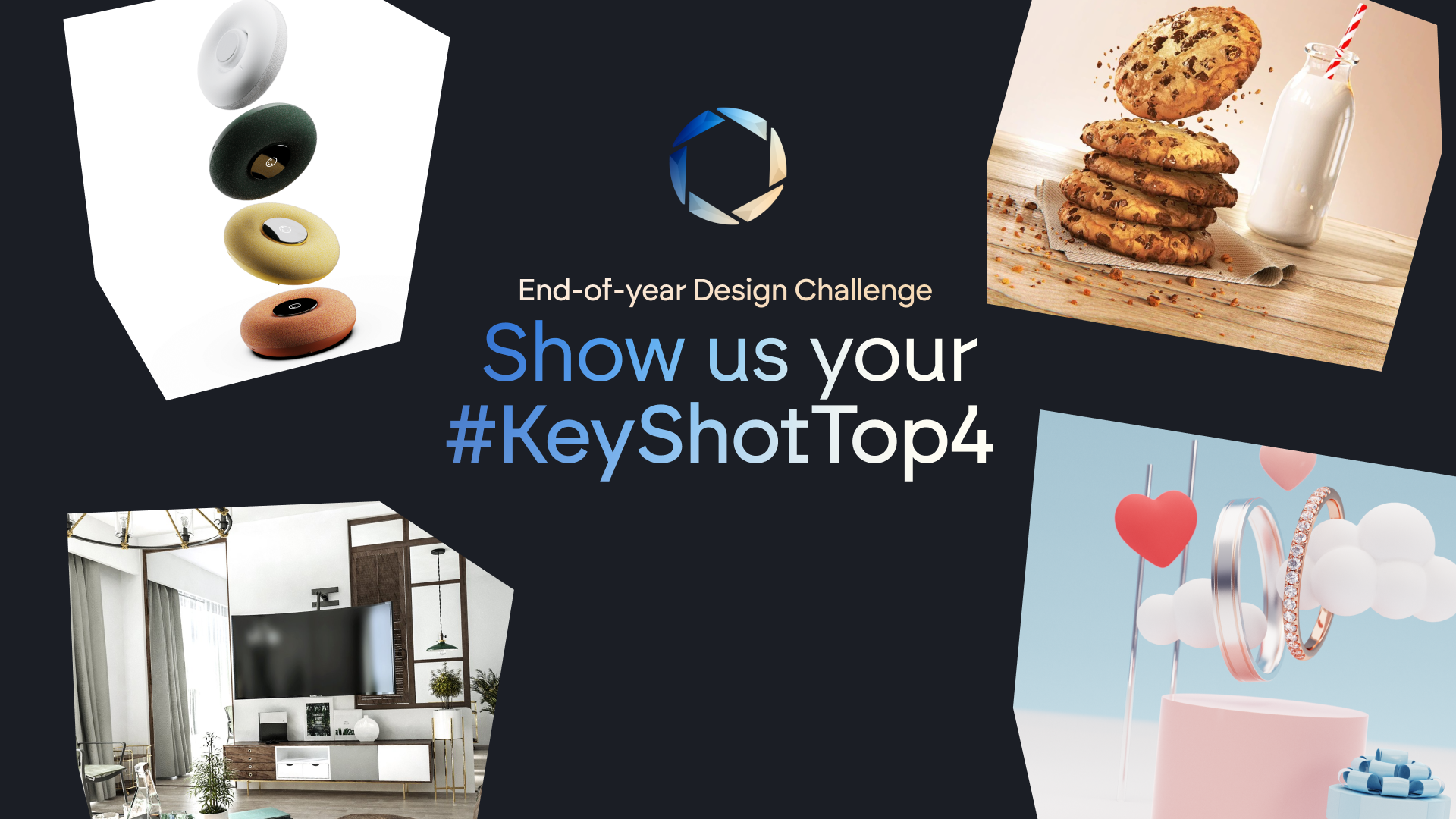 Win great prizes in the #KeyShotTop4 design challenge